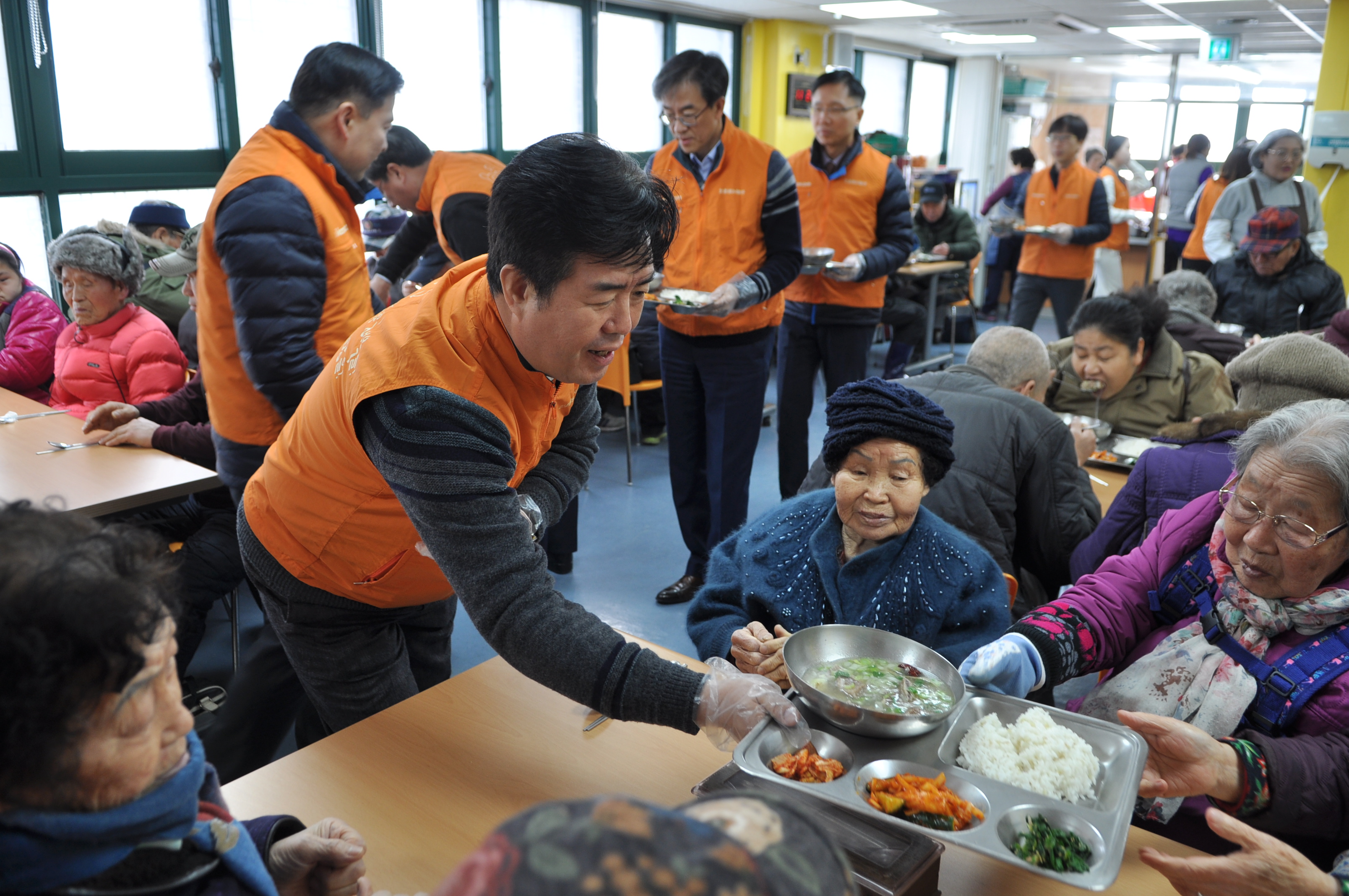 코스콤, 설 명절 배식봉사 현장 사진