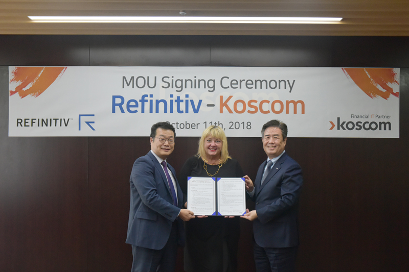 MOU Signing Ceremony Refinitiv-Koscom 기념 사진
