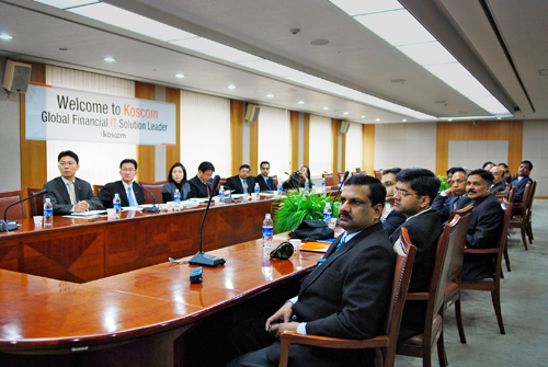 인도 자본시장 관계자 일행및 코스콤의 해외사업팀 