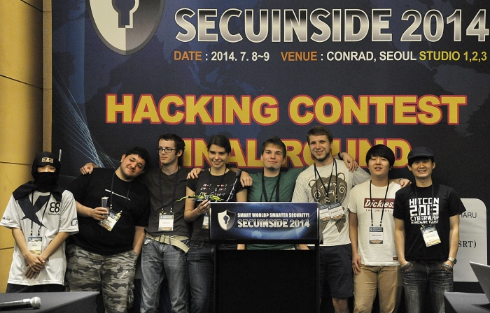 시큐인사이드 2014 본선 진출 팀 사진