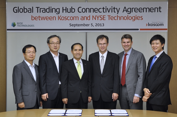 Koscom-NYSE Technologies, Promoting a connected business project for Global Trading Hub