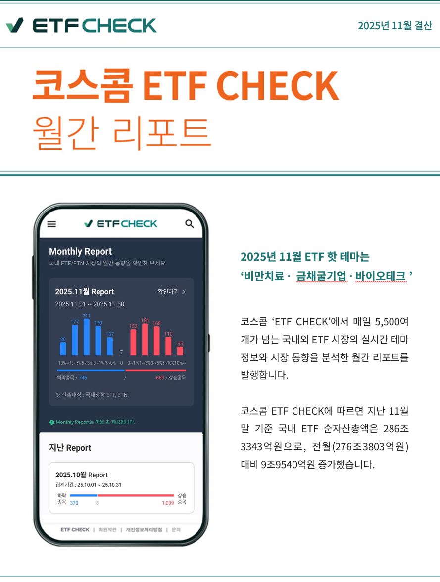 ETF CHECK 월간리포트(읽기)<뉴스룸<koscom